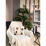 Luwino Home Koltuk Örtüsü , Tv Şalı , Throw ,yatak Örtüsü , Çok Amaçlı Örtü , Ekru Renk Berjer 150X170 cm - 150 x 170 cm