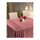 LUWİNO HOME Masa Örtüsü Pamuklu Pötikareli 170 x 170 cm , Piknik Örtüsü , Sofra Örtüsü , Parti Örtüsü