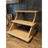Lüx Baharatlık Stant, Modern Stand, Fuar Standı, 3 Raflı Tezgah Üstü Raf - Ahşap