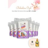 Lux Bebe Temizleme Pamuğu Kare 60' Lı X 6 Adet Ve Bebek Yağı