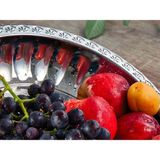 Lüx Çelik Salata Meyve Tabağı Salata Kasesi Mısır Kasesi - 30 cm No 3