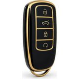 Lüx Chery Tiggo 8 Pro Omoda 5 Tiggo 7 Avantgarde Nano Anahtar Kılıfı Siyah Gold Renk 1.ci Kalite - Siyah - Altın