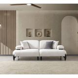 Lux Dekor Coco Üçlü Koltuk (Poli) - 301 - Siyah