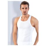 Lüx Drm Erkek Beyaz Sporcu Rambo Pamuklu Atlet, L, SL1008LX-869SC00184006