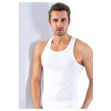 Lüx Drm Erkek Beyaz Sporcu Rambo Pamuklu Atlet, XL, SL1008LX-869SC00184032