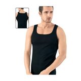 Lüx Drm Siyah Kare Yaka Yumuşak Pamuklu Erkek Atlet, XL, SC154-89D0018318507
