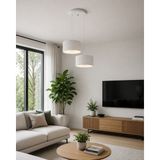 Lüx Form Avize Dekoratif Sarkıt Avize 25 cm Salon, Mutfak, Balkon, Yatak Odası Için Modern Aydınlatma - Beyaz