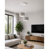 Lüx Form Avize Dekoratif Sarkıt Avize 25 cm Salon, Mutfak, Balkon, Yatak Odası Için Modern Aydınlatma - Gri
