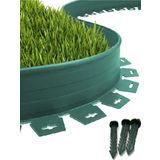 Lux Garden Çim Ayırıcı 15 M Yeşil Çim Sınırlayıcı Taş Toprak Ayıracı Çim Ayracı Çim Ayırıcı Bariyeri