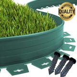 Lux Garden Çim Ayırıcı 25 M Yeşil Çim Sınırlayıcı 8 Kg Hammadde Çim Ayracı Çim Ayırıcı Bariyeri