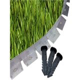 Lux Garden Esnek Kıvrılabilir Metal Galvaniz Çim Ayırıcı 10 M 5 x 2 M Çim Sınırlayıcı Çim Ayracı Çim Ayırıcı