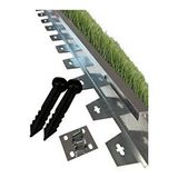 Lux Garden Sert Düz Metal Galvaniz Çim Ayırıcı 12 M 6 X 2 M Çim Sınırlayıcı Ayıracı Çim Ayracı Çim Ayırıcı