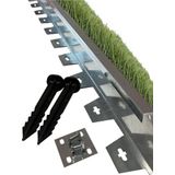 Lux Garden Sert Düz Metal Galvaniz Çim Ayırıcı 18 M 9 X 2 M Çim Sınırlayıcı Ayıracı Çim Ayracı Çim Ayırıcı