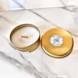 Lux Home Gold Teneke %100 Doğal Soya Wax Mum - Beyaz
