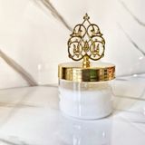Lux Home Mika Gold Kapakli %100 Doğal Soya Wax Mum - Beyaz