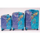 Lux Lazer Delux Milano 3'lü Set Valiz - Mavi (505)