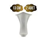 Lüx Lükens Beyaz 13Cm Plastik Ayak Mobilya Masa Ve Dolap Ayağı(Beyaz)(13Cm) Beyaz 13Cm 13Cm - 2 Adet