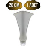 Lüx Lükens Beyaz 20CM Plastik Ayak Mobilya Masa ve Dolap AYAĞI(BEYAZ)(20CM) - 20cm - 1 ADET