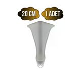 Lüx Lükens Beyaz 20Cm Plastik Ayak Mobilya Masa Ve Dolap Ayağı(Beyaz)(20Cm) Beyaz 20Cm 20Cm - 1 Adet