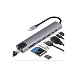 LUX Macbook Pro Air Usb Type-c Hub Dönüştürücü Çevirici Çoklayıcı Usb Hdmı Micro Sd Girişli