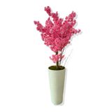 LÜX PEMBE BAHARDALI 200 CM YAPAY AĞAÇ 80X40 BEYAZ KUMSAL SAKSI