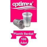 Lüx Plastik Plastik Büyük Bardak 100 Adet