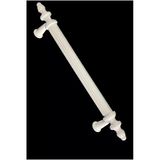 Lüx Sert Plastik Dolap Çekmece Kulpu 128 mm Kumru Kulp Beyaz 1 Adet 128MM Mobilya Polimer Kulpları