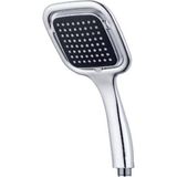 Lüx Siyah Kare Kireç Kırıcı Duş Banyo Başlığı - Montajsız