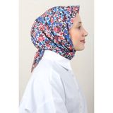 Lux Soft Pamuklu Eşarp 4040-187 Açık Kahve - 90 x 90 cm - Desenli