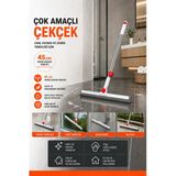 Lüx Teleskopik Saplı Çekçek Silecek – Cam, Fayans, Yer Temizleyici