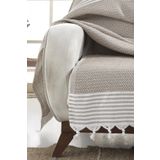 Lux Touch Bergama Hardal Buldan Koltuk Örtüsü 170 X 210 Cm Koltuk Şalı Kanepe Çekyat Örtüsü Pamuklu Throw