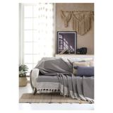 Lux Touch Bergama Vizon Buldan Koltuk Örtüsü 170 x 210 cm Koltuk Şalı Kanepe Çekyat Örtüsü Pamuklu Throw