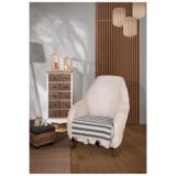 Lux Touch Liva Ponponlu Siyah Berjer 1 Adet Tekli Koltuk Örtüsü 115x90 Cm Berjer Şalı Püsküllü