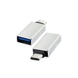 Lux USB Type-C Otg Çevirici Adaptör Metal Xiaomi - Samsung - Huawei - Macbook Dönüştürücü Gümüş