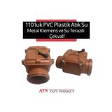 LUX WARES 110'lik PVC Plastik Atık Su Metal Klepeli Çekvalf – Geri Akış ve Koku Önleyici