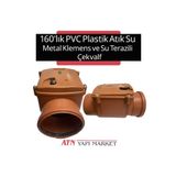 LUX WARES 160'lık PVC Plastik Atık Su Metal Klepeli Çekvalf – Geri Akış ve Koku Önleyici