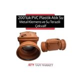 LUX WARES 200'lük PVC Plastik Atık Su Metal Klepeli Çekvalf – Geri Akış ve Koku Önleyici