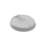 LUX WARES Ø 400 Mm Yuvarlak El Tutamaklı Plastik Rögar Menhol Kapak Ve Çerçeve