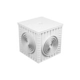 LUX WARES 40x40 Düz Kapaklı Plastik Rögar (menhol) Kutusu