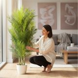 Lüx Yapay Areka Bambu Ağacı Çift Renk 140 Cm 40 Yaprak Yeşil