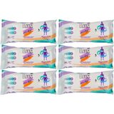 Lux Yetişkin Vücut Temizleme Islak Mendil Havlu 50 Yaprak Xl (6 Lı Set)