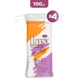 Lux Zigzag Pamuk 100 gr x 4 Hidrofil Pamuk Kişisel Hijyen ve Makyaj Temizliği İçin