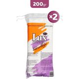 Lux Zigzag Pamuk 200 gr x 2 Hidrofil Özellikli Makyaj Temizleme Mendilleri