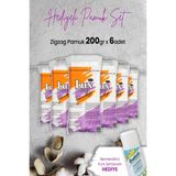 Lux Zigzag Pamuk 200 gr x 6 Adet Kişisel Hijyen İçin Hidrofil Pamuk Seti