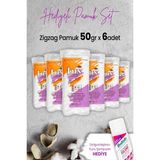 Lux Zigzag Pamuk 50 gr x 6 Adet Hidrofil Pamuk Seti Kişisel Hijyen ve Makyaj Temizliği İçin