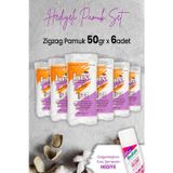 Lux Zigzag Pamuk 50 Gr X 6 Adet Ve Hediyeli