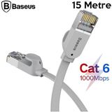 Luxana Baseus High Speed Six Types Of RJ45 Gigabit Ethernet Kablosu (Round CABLE)15METRE-(5 - AFN9993295-4 - Gri