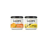 Luxara Home 2’Li El Yapımı Kokulu Mum Seti – Portakal & Vanilya – Dekoratif Cam Kavanoz