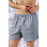 Luxdrm Erkek Gri Desenli Pamuklu Battal Büyük Beden Boxer Külot, 4XL, SCN1293-869SCN0014102