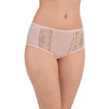 Luxdrm Ten Rengi Yüksek Bel Likralı Pamuklu Dantelli Kadın Bato Külot, M, BS2500T-869SL0003044
